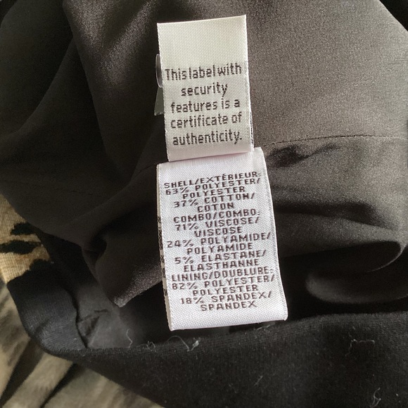 Diane Von Furstenberg Arianna Dress Woman’s Size 8 Leopard Print Black Back - Picture 11 of 14